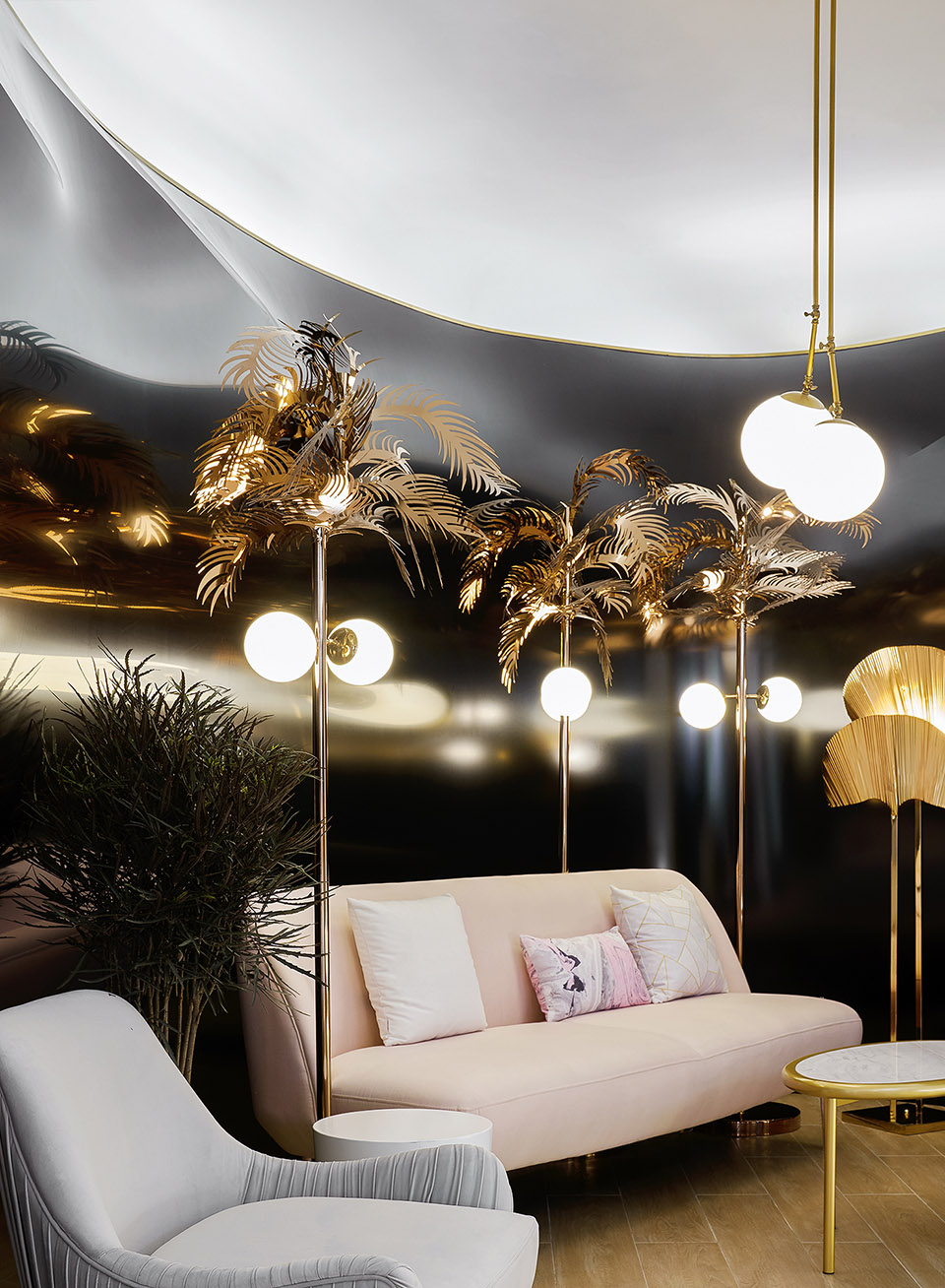 极简轻奢美容院设计,高端轻奢美容院设计