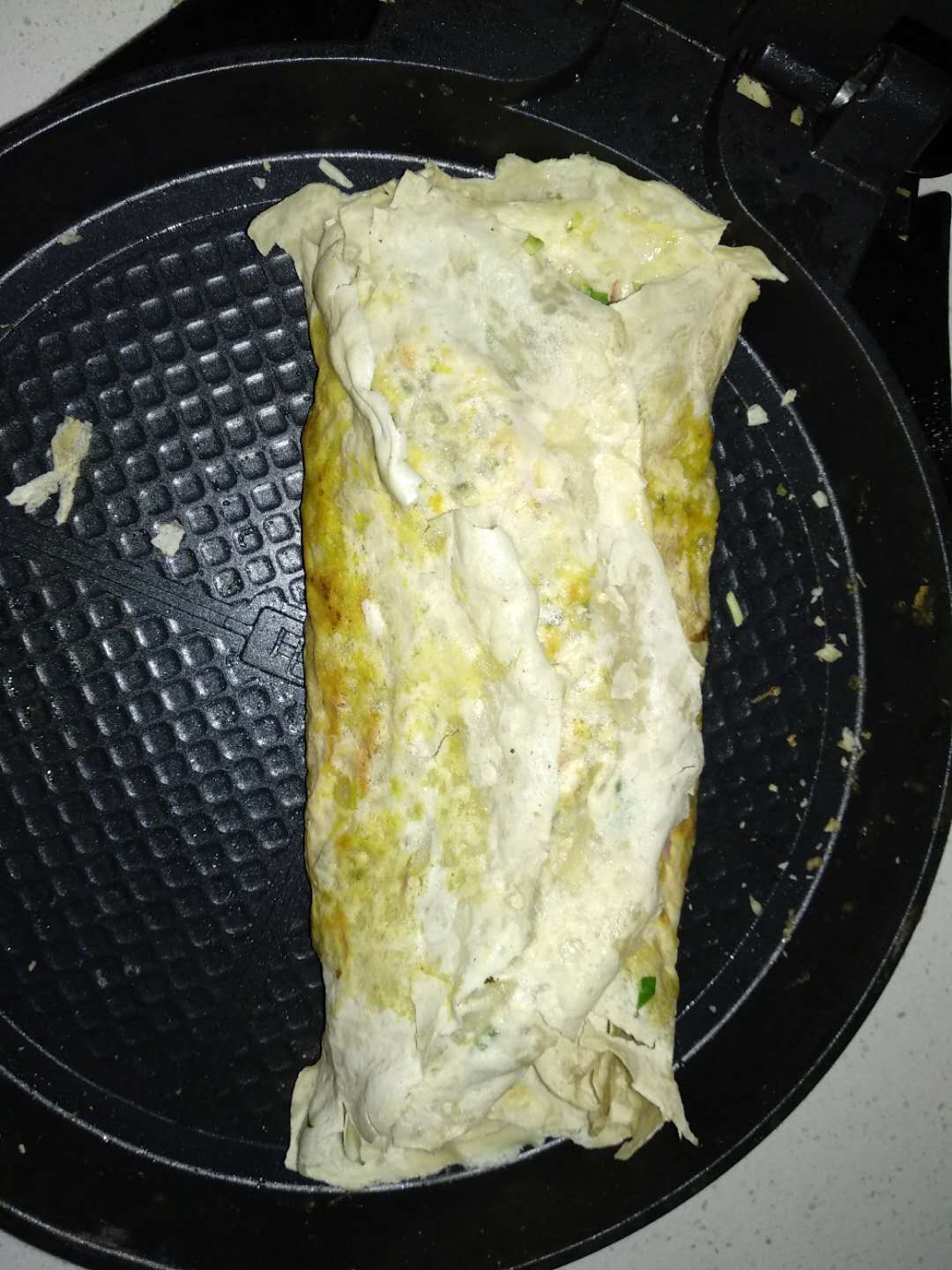 家乡的小吃煎饼,家乡美食煎饼图片