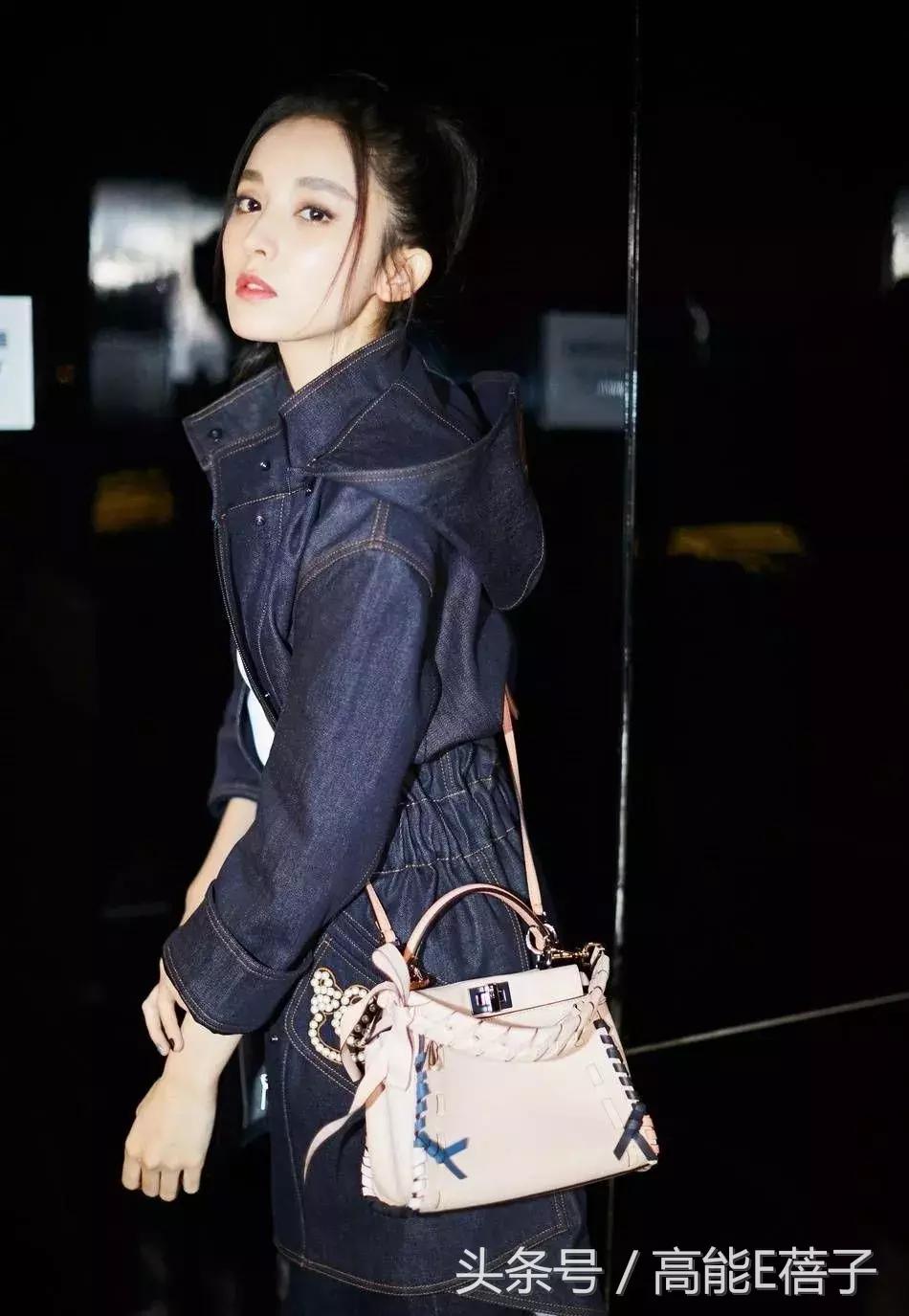 刘诗诗香奈儿包包同款,刘诗诗古力娜扎毛绒包