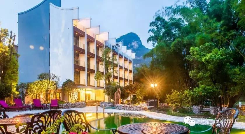 这3家长在山水里的美宿，连起了阳朔最精华的风光！