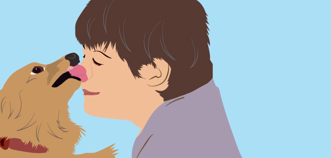 当狗舔你的嘴时会发生什么,狗喜欢舔你的嘴是因为什么