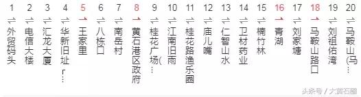 黄石公交去阳新沿途站点,黄石阳新公交车