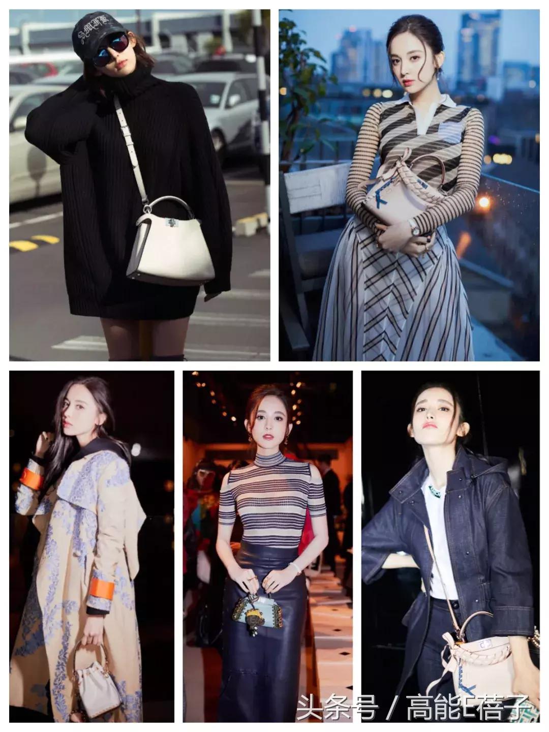 刘诗诗香奈儿包包同款,刘诗诗古力娜扎毛绒包