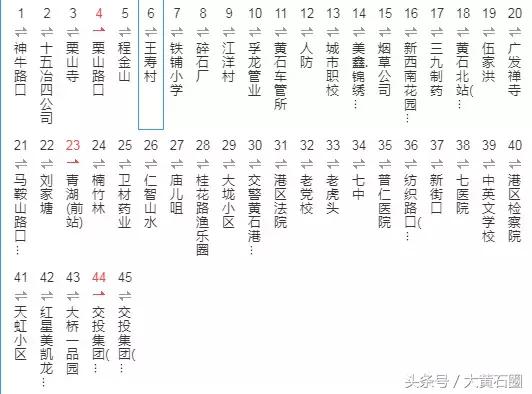 黄石公交去阳新沿途站点,黄石阳新公交车