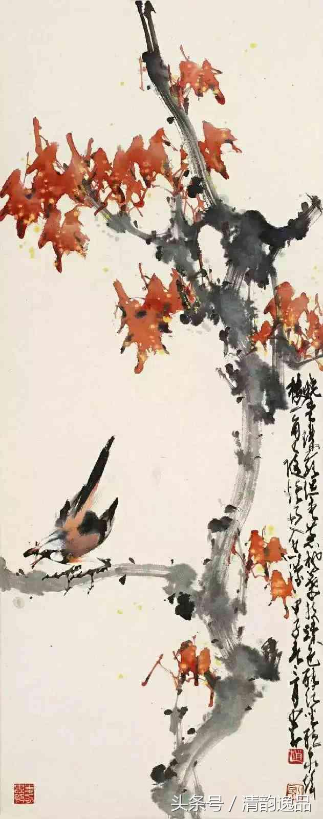 赵少昂岭南画派国画花鸟,岭南画派十大名家名单赵少昂