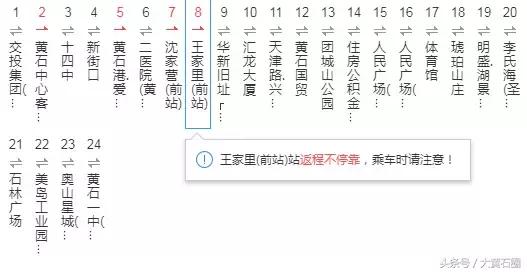 黄石公交去阳新沿途站点,黄石阳新公交车