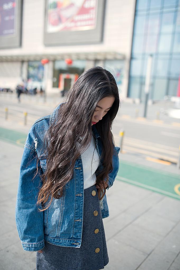 牛仔衣内搭针织衫,加厚加绒女款内搭针织衫牛仔衣