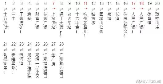 黄石公交去阳新沿途站点,黄石阳新公交车