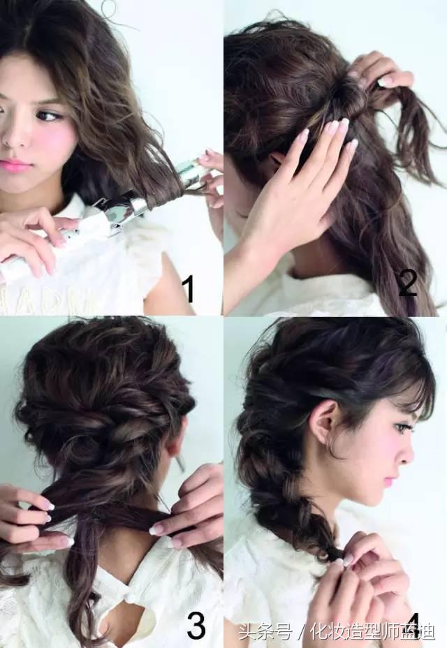 四款超唯美编发教程想不漂亮都难,唯美优雅的新娘编发