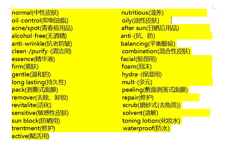 还在纠结海外淘货不懂这些护肤品和彩妆的英文名?立刻收藏!