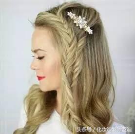 四款超唯美编发教程想不漂亮都难,唯美优雅的新娘编发