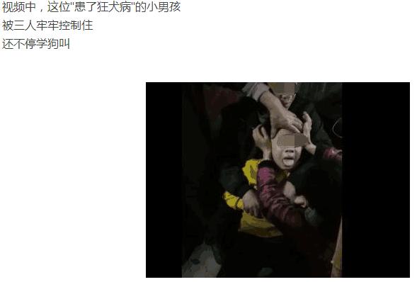 狂犬病小孩狗叫是真的吗,小男孩狂犬病发作真实录像