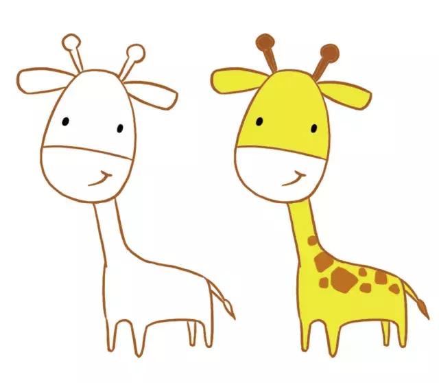 超萌小动物简笔画,小动物简笔画图片大全拟人化