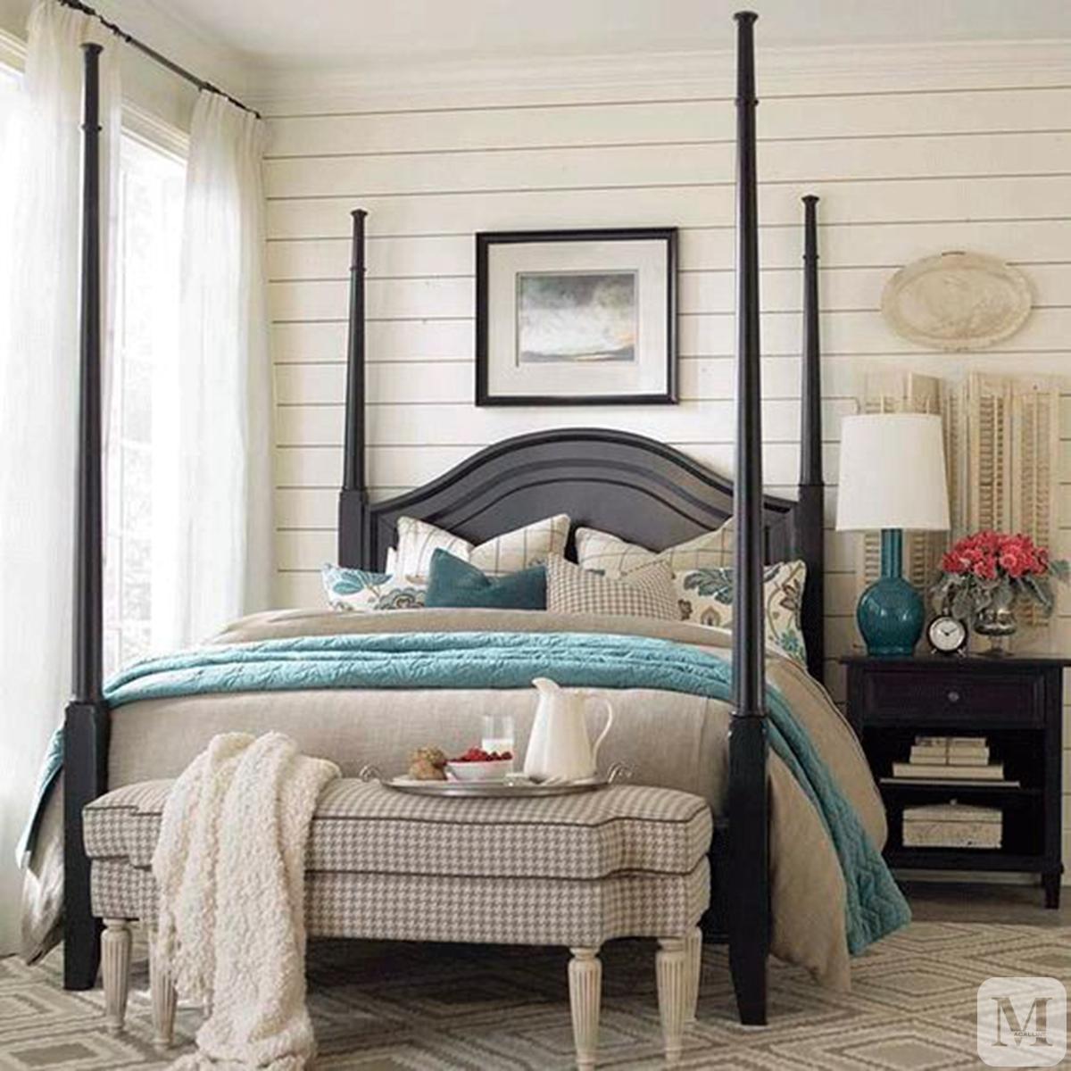 法式卧室黑色床搭配效果图,豪宅卧室上下铺