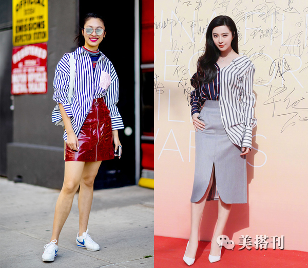 时髦又显瘦的条纹元素2020火翻天,彩色的竖条纹显瘦