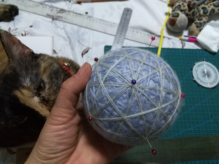 手鞠球制作图案图纸,手鞠球漩涡制作教程