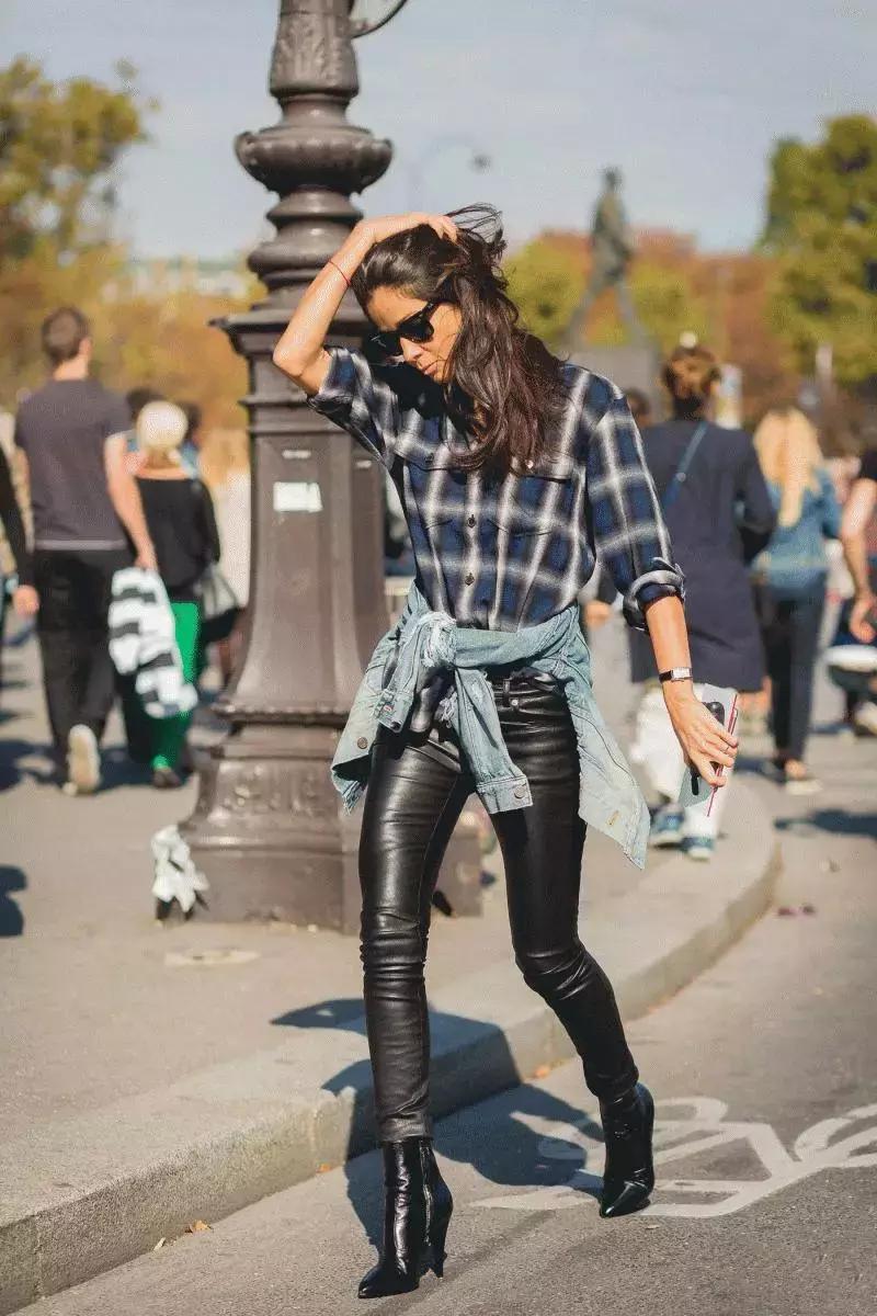 格纹怎么穿显瘦,韩式格纹怎么穿