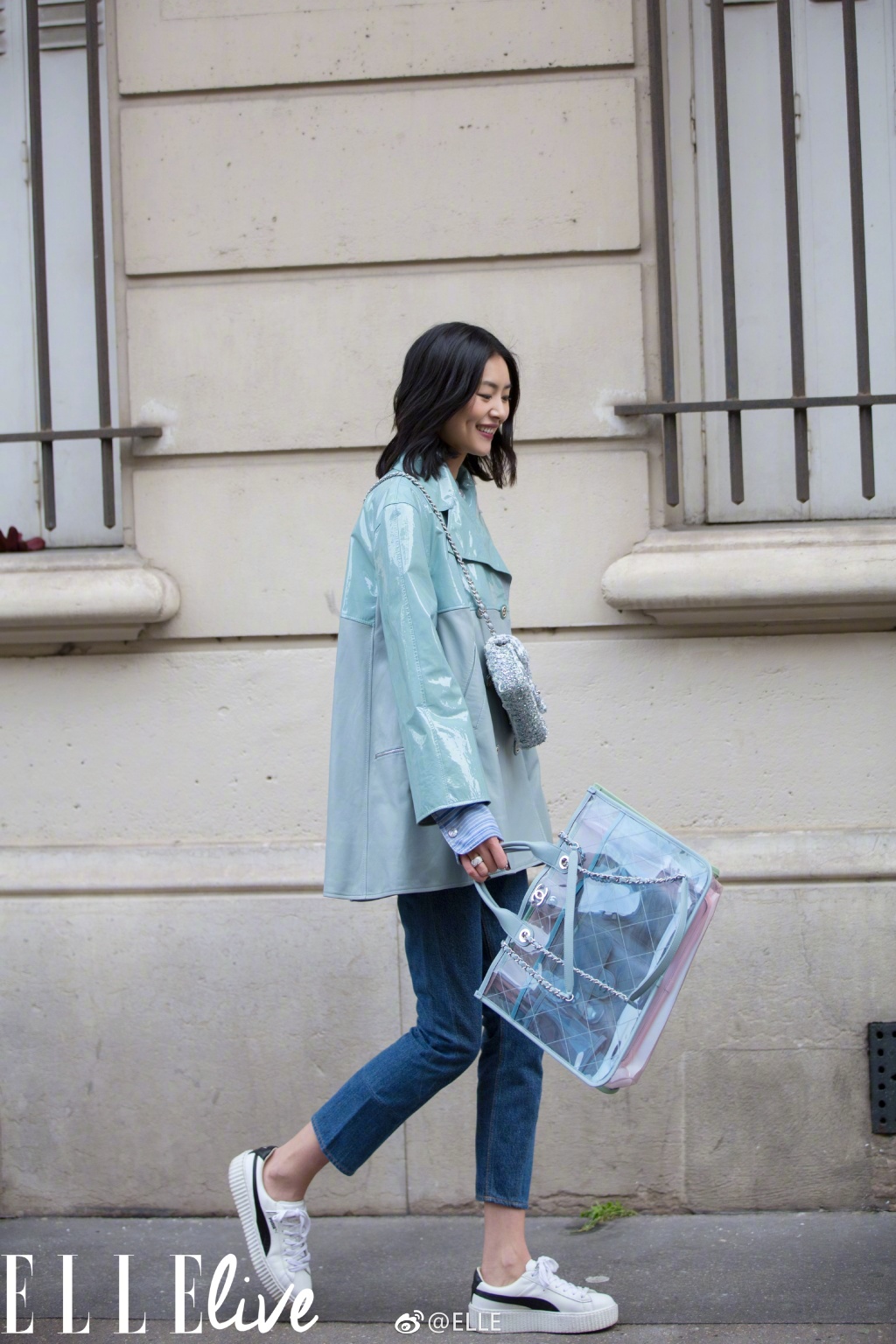 杨幂带货的塑料袋,杨幂透明购物袋