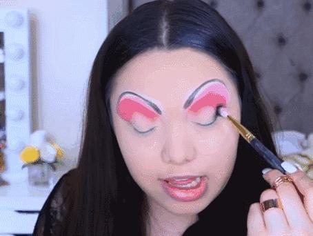 化妆眼影眼线睫毛膏的顺序,化妆眼睛先铺一层橘色眼影