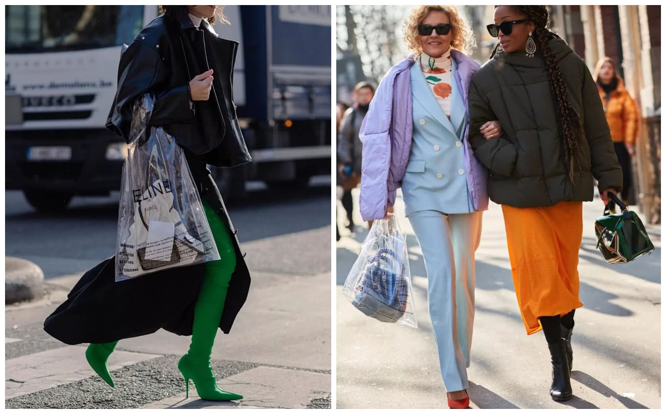 杨幂带货的塑料袋,杨幂透明购物袋