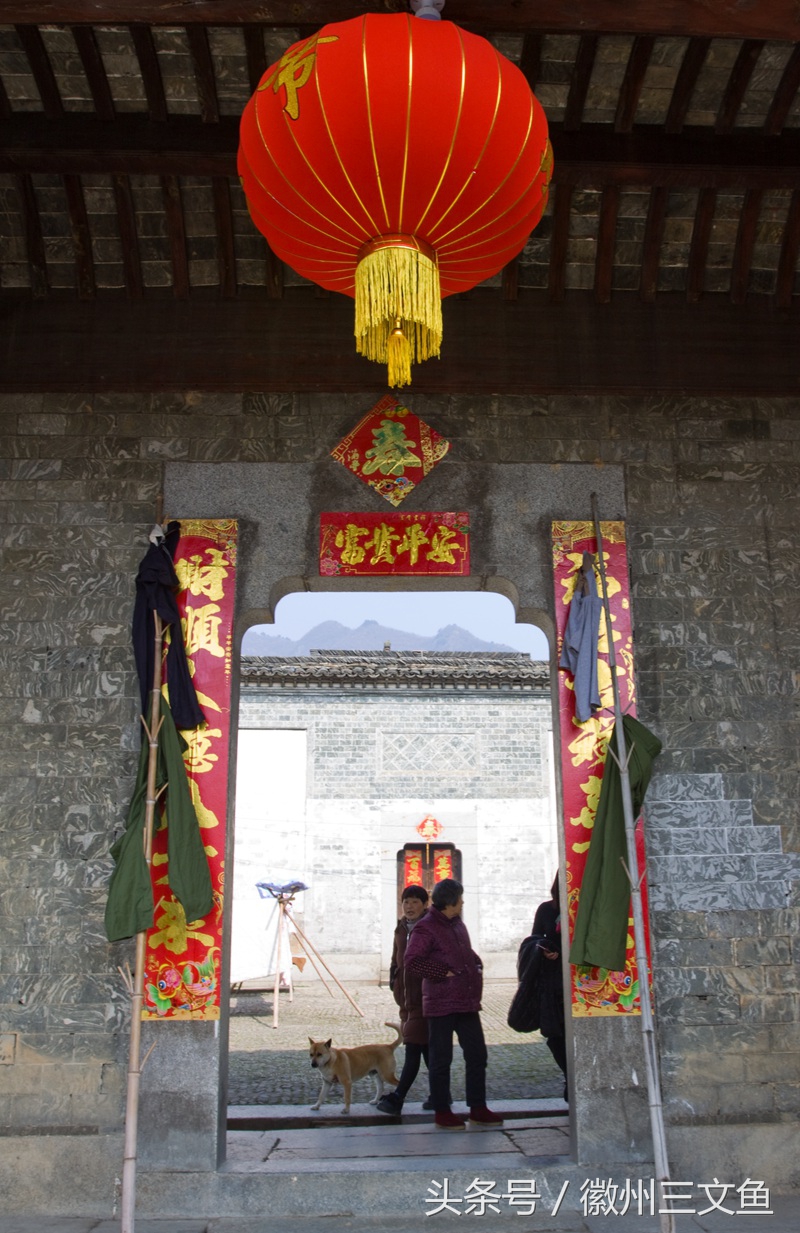 大江大河泾县黄田,泾县黄田洋船屋雪景