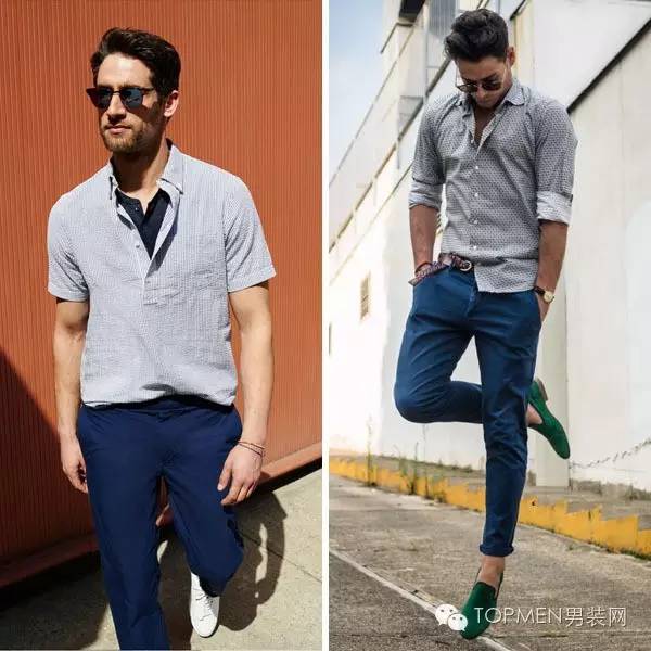 夏季男装流行色,男装配色高级感夏