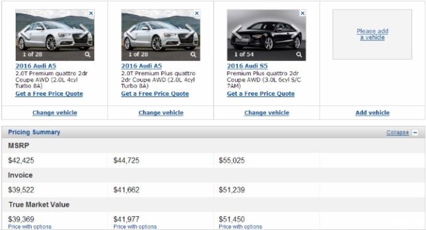 奥迪a5跟s5的区别,奥迪a5和s5外观对比