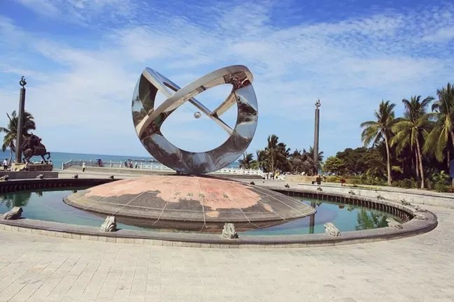 三亚远山大海蓝天白云,爱在三亚拉丁舞