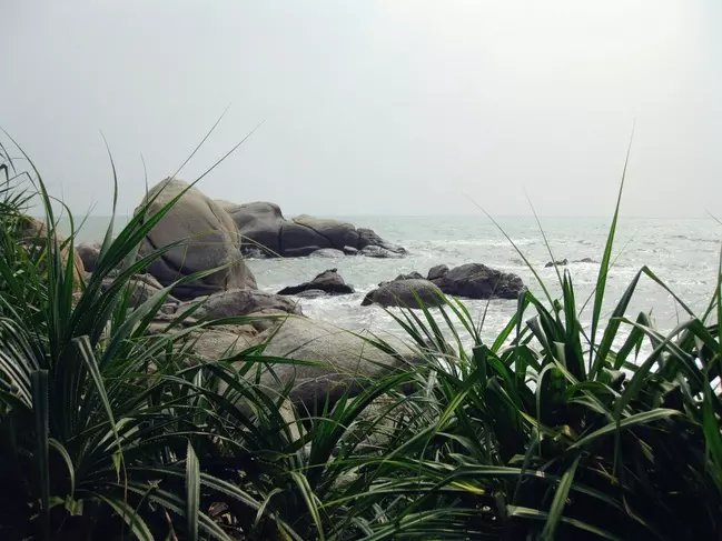 三亚远山大海蓝天白云,爱在三亚拉丁舞