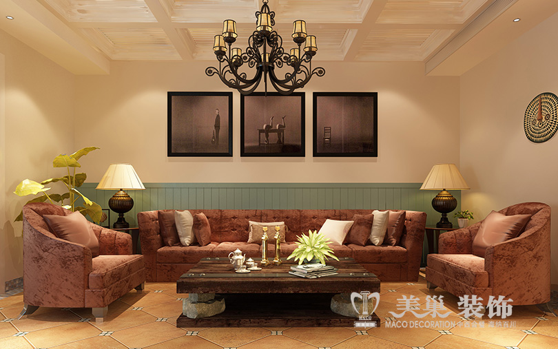 鼎城131平方装修效果图,常德110平方现代轻奢装修风格