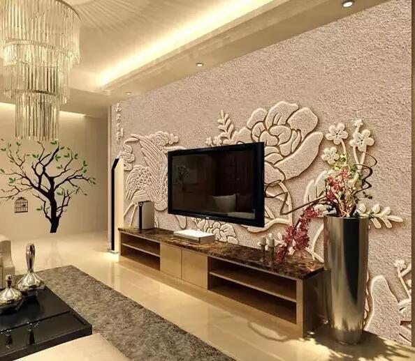 砂岩背景墙效果图大全,中式砂岩浮雕墙