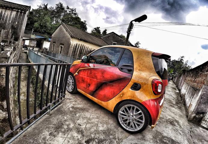 smartfortwo改装避震效果,smartfortwo2013款改装前脸