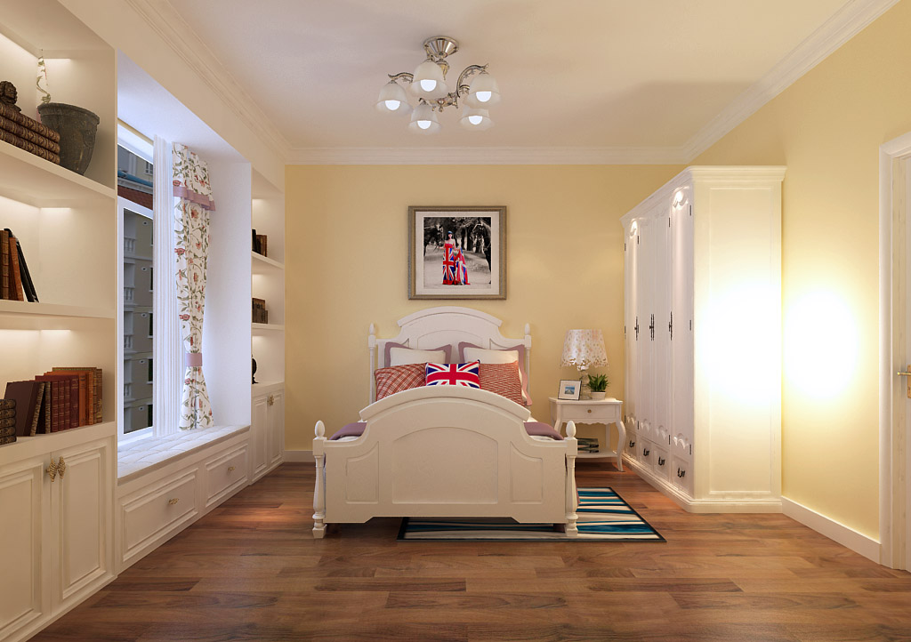 新婚夫妻7万装修柏悦星城117平美式两居温馨靓家