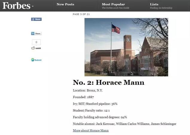 喜报焦点学员被HoraceMannSchool录取！