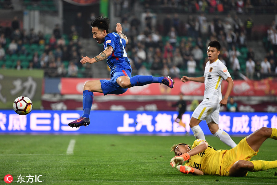 莫雷诺扑球,莫雷诺申花首秀