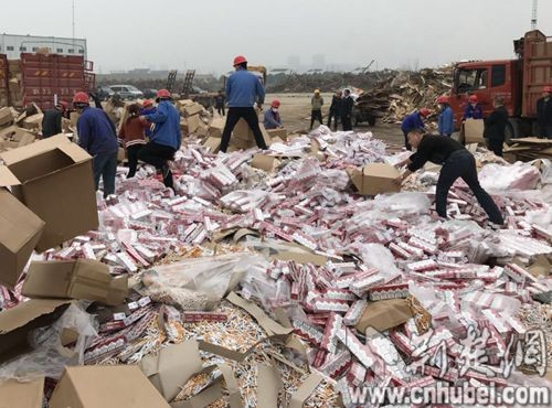 947万支假冒伪劣卷烟被集中销毁,罗城销毁1吨假冒伪劣卷烟
