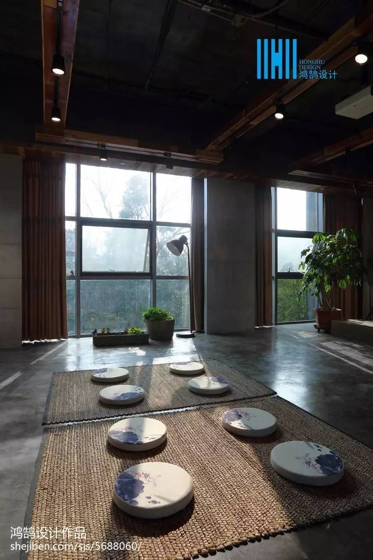 时尚仪式感茶馆设计风格,工装茶室设计的经典案例