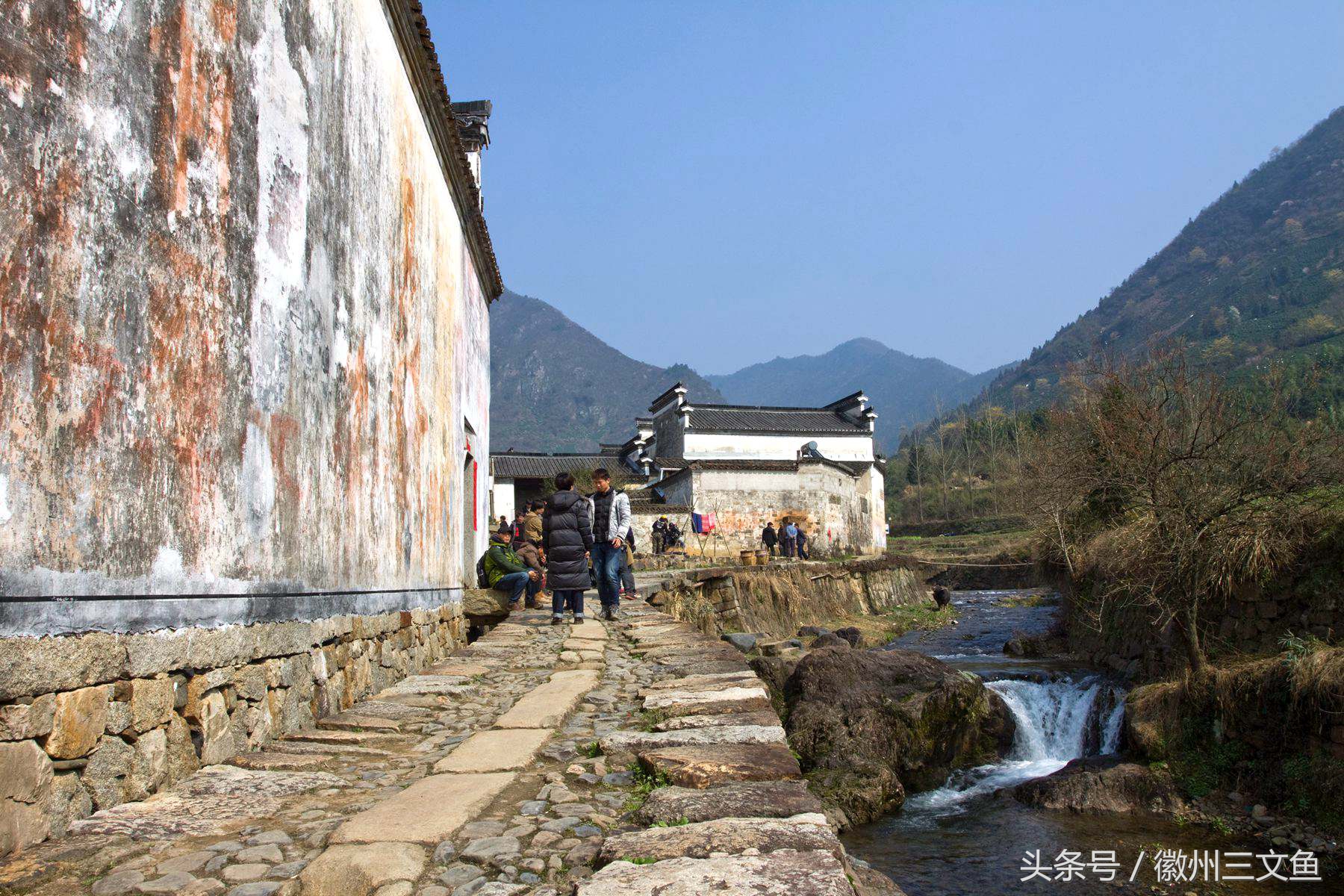 大江大河泾县黄田,泾县黄田洋船屋雪景