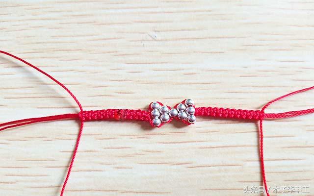 黄金蝴蝶结戒指编绳最新款式,小米珠蝴蝶结戒指串珠教程