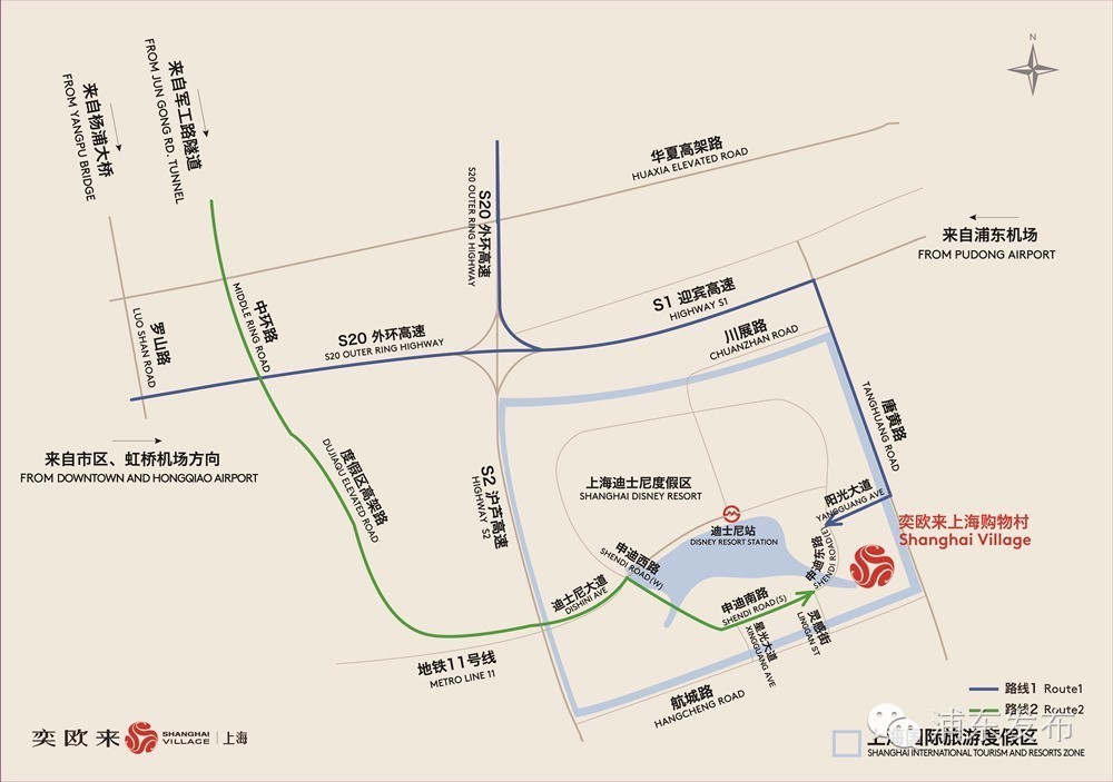 奕欧来苏州购物村在哪里,奕欧来购物村全景图