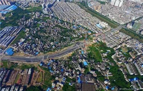 最新清宁路延长线航拍——高清效果,从东方世纪到毅德国际商贸城!