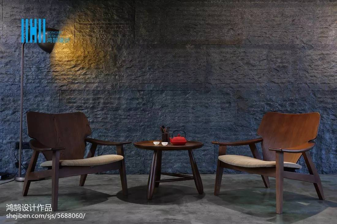 时尚仪式感茶馆设计风格,工装茶室设计的经典案例