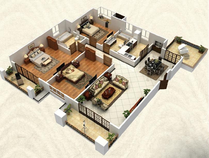 鼎城131平方装修效果图,常德110平方现代轻奢装修风格