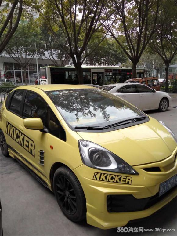 炸出真本色本田飞度改装美国K牌音响色香味俱全