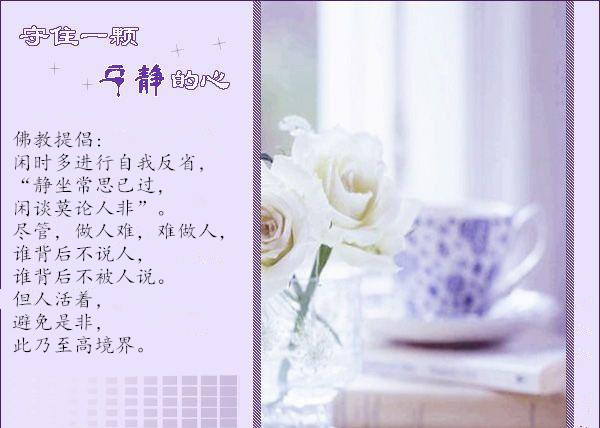 静察己过勿论人非,闲谈莫论人非事后常思己过