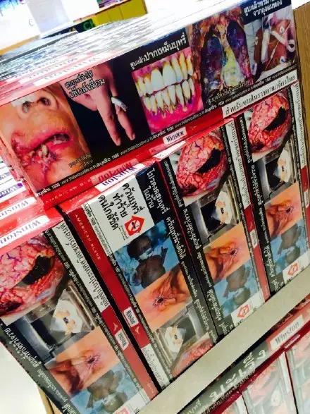 国外烟盒警示图片,看了这些你还想吸烟吗?