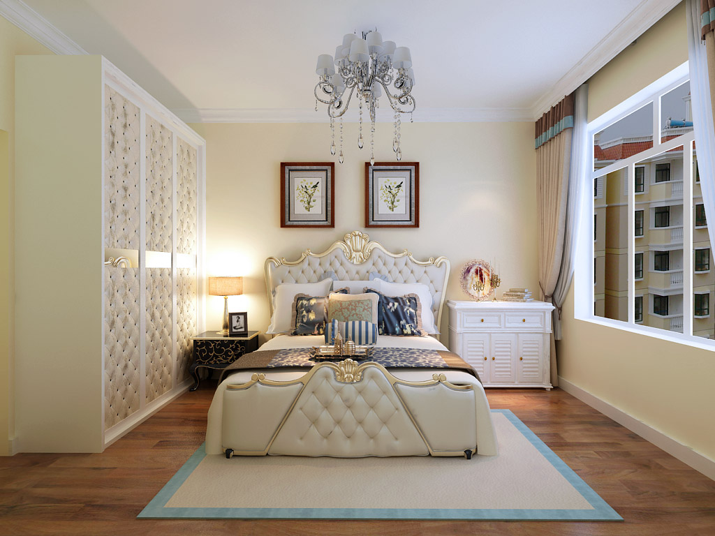 新婚夫妻7万装修柏悦星城117平美式两居温馨靓家