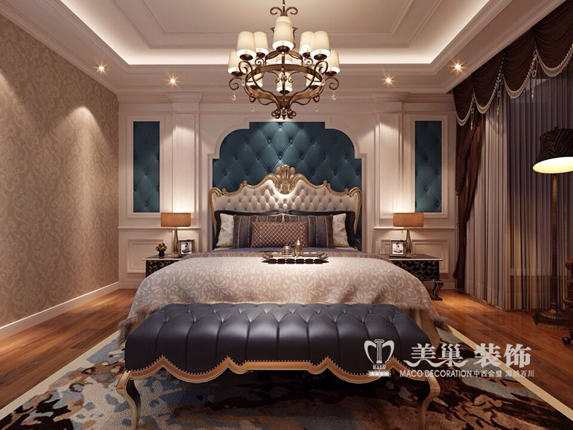 郑州127平美式装修,郑州装修135平米整装