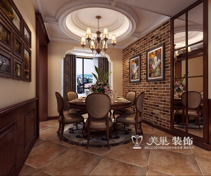 郑州127平美式装修,郑州装修135平米整装