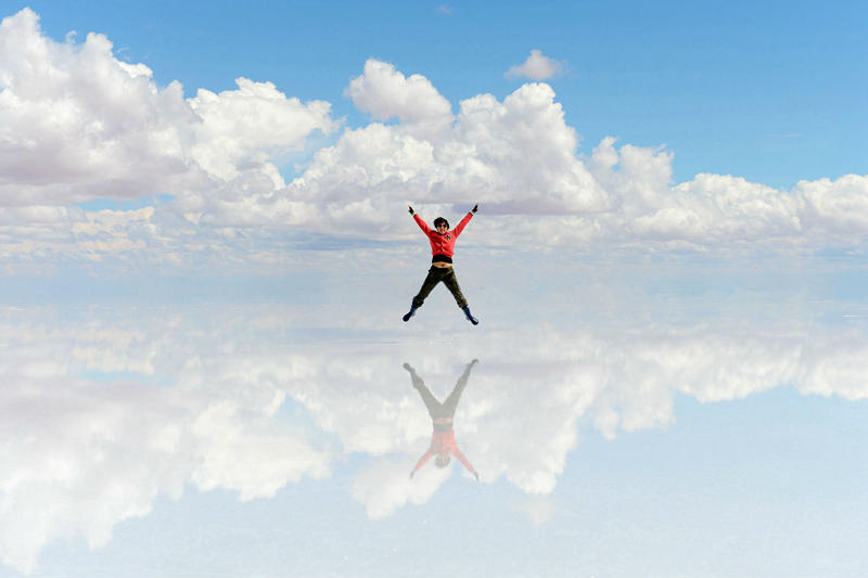 玻利维亚乌尤尼天空之镜视频,天空之镜玻利维亚